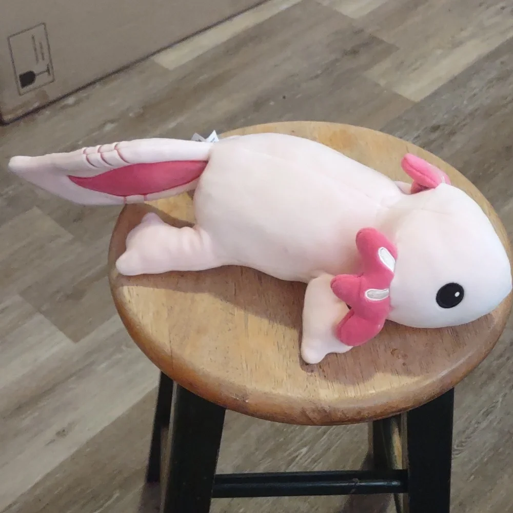 ∆Fiesta Snugglies Pink Axolotl Plush Stuffed animal 10.5in - Picture 6 of 16